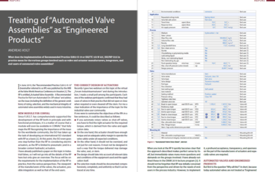 Treating of “Automated Valve Assemblies” as “Engineered Products”